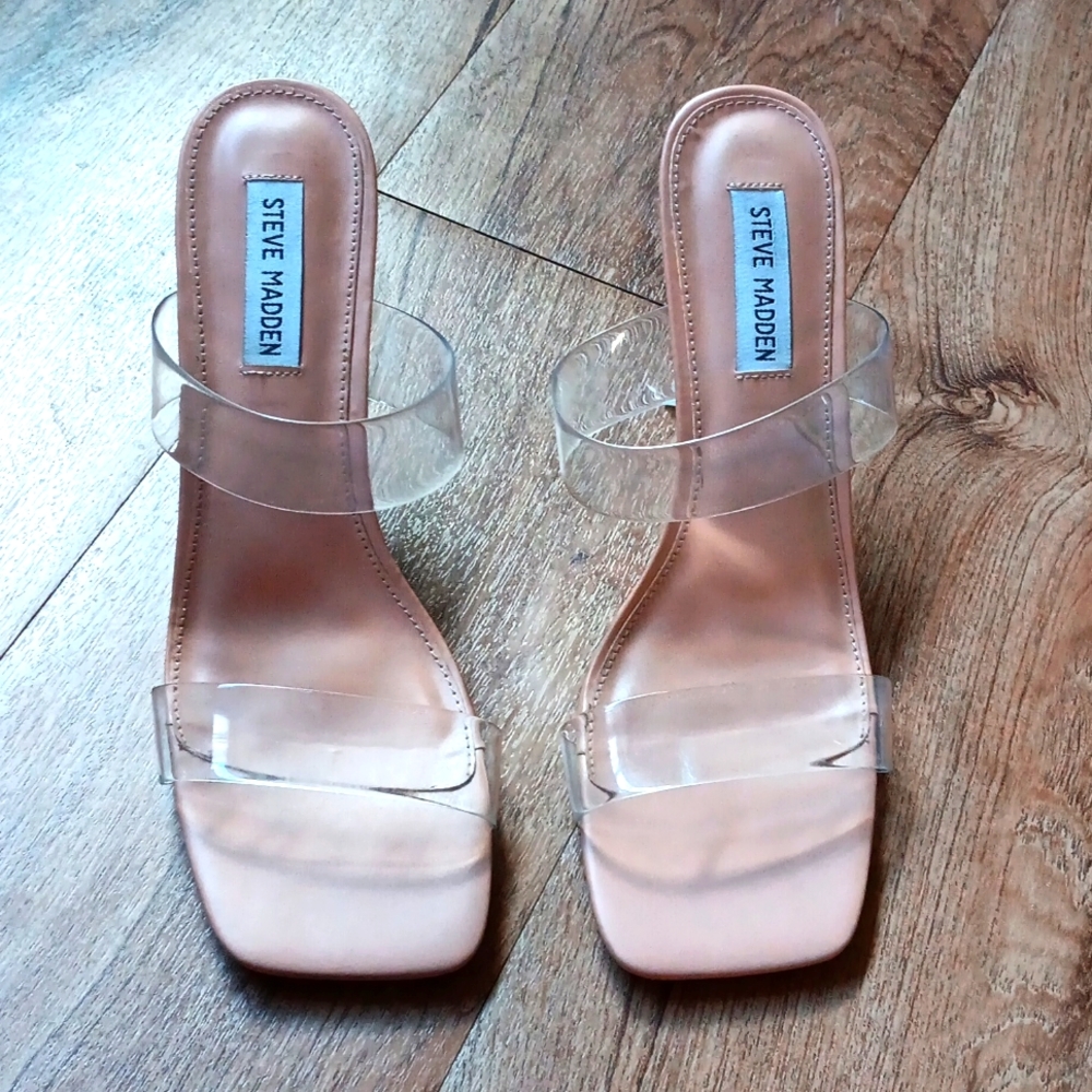Steve Madden Clear Heels